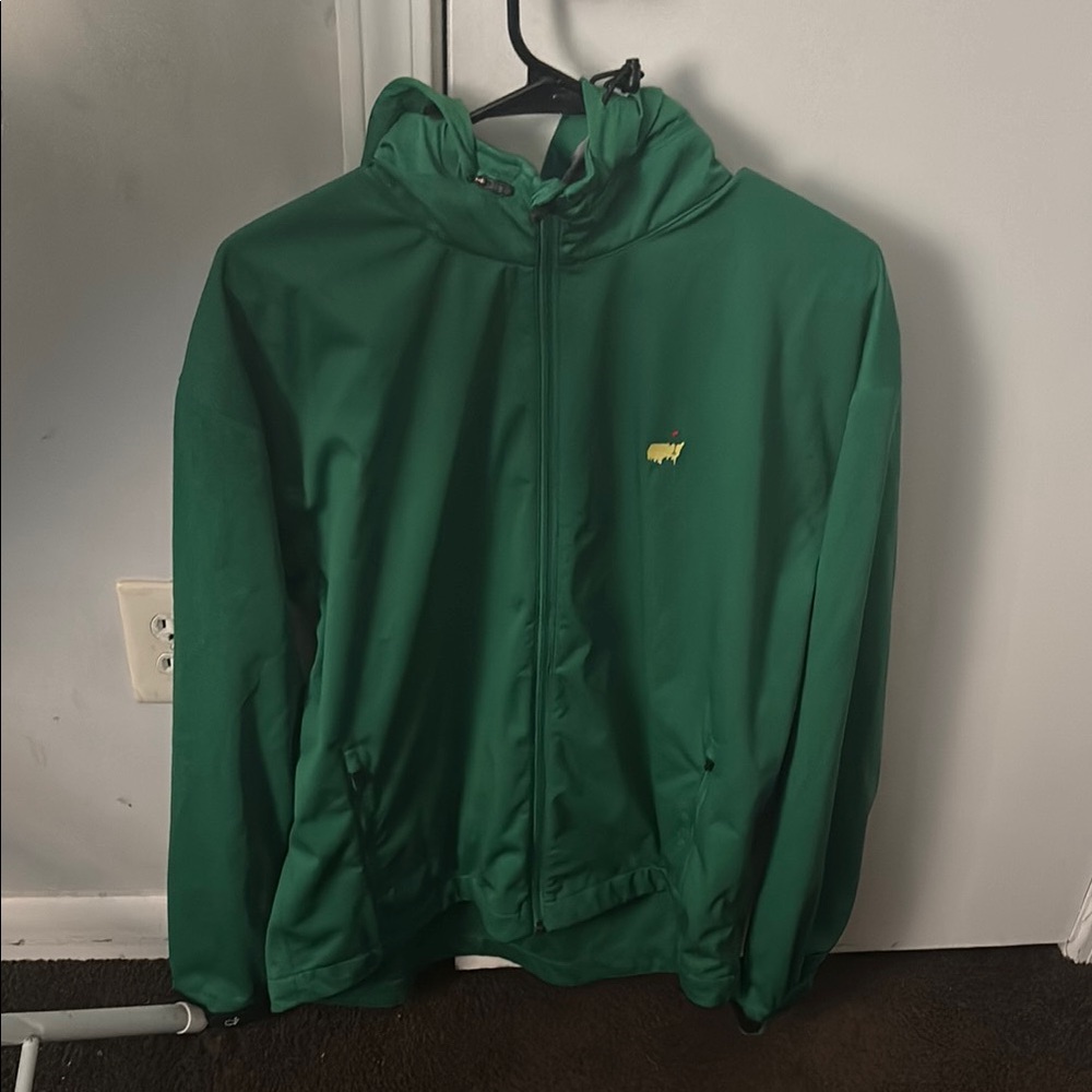 Green Hooded Jacket with Logo